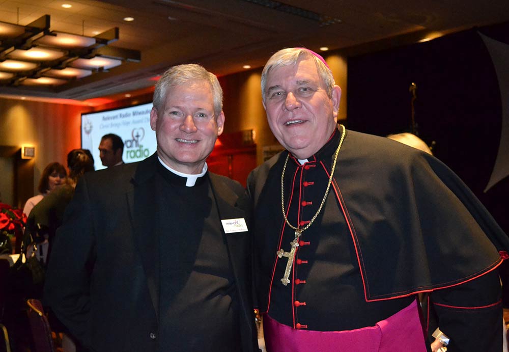 Father Rocky and Archbishop Jerome Listecki