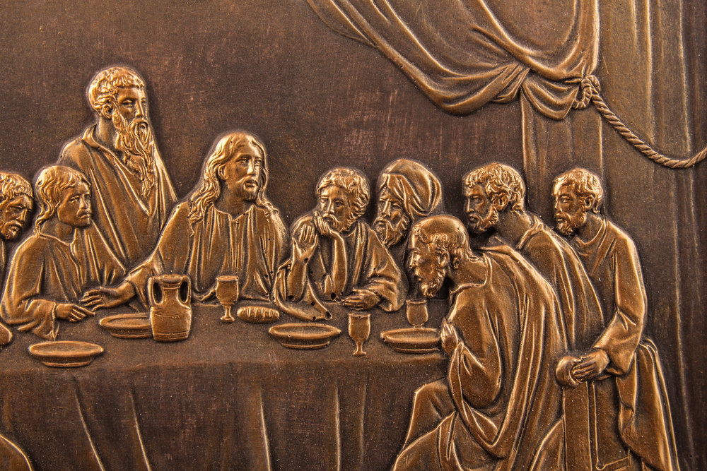 Carved depiction of the Last Supper