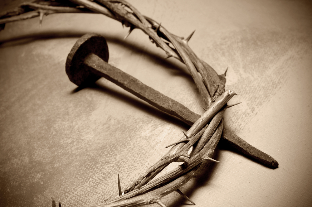 crown of thorns and nail