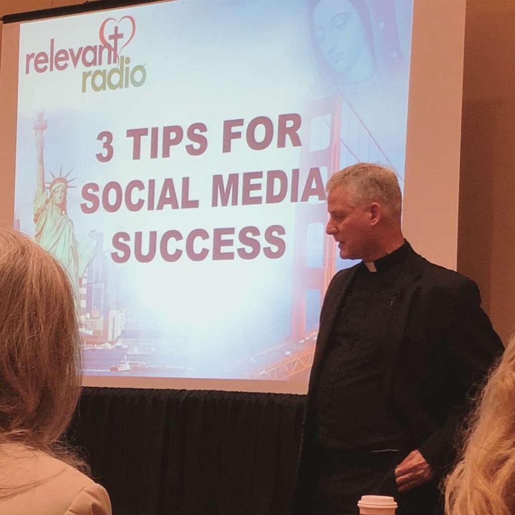 Father Rocky 3 Tips for Social Media Success presentation
