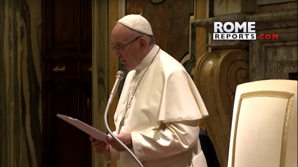 Pope Francis addresses academy