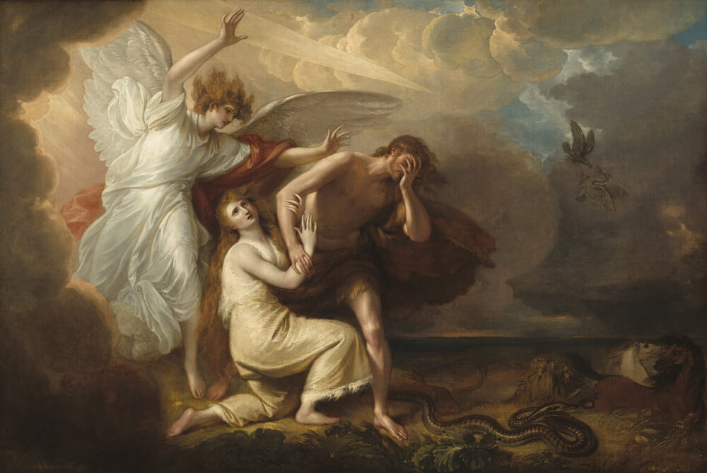 The expulsion of Adam and Eve from Paradise