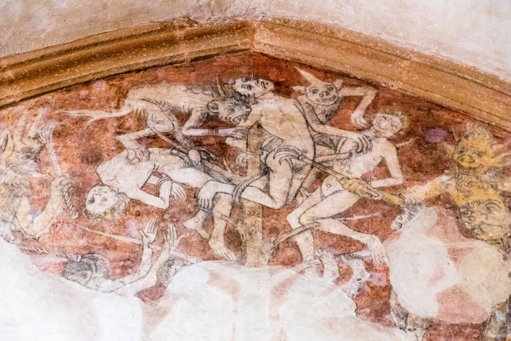 fresco of purgatory