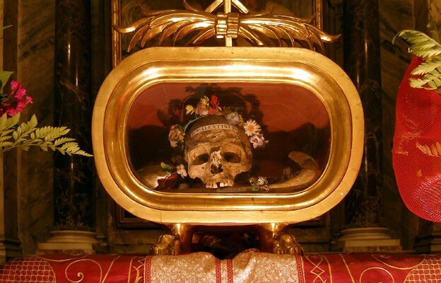 St Valentine's skull