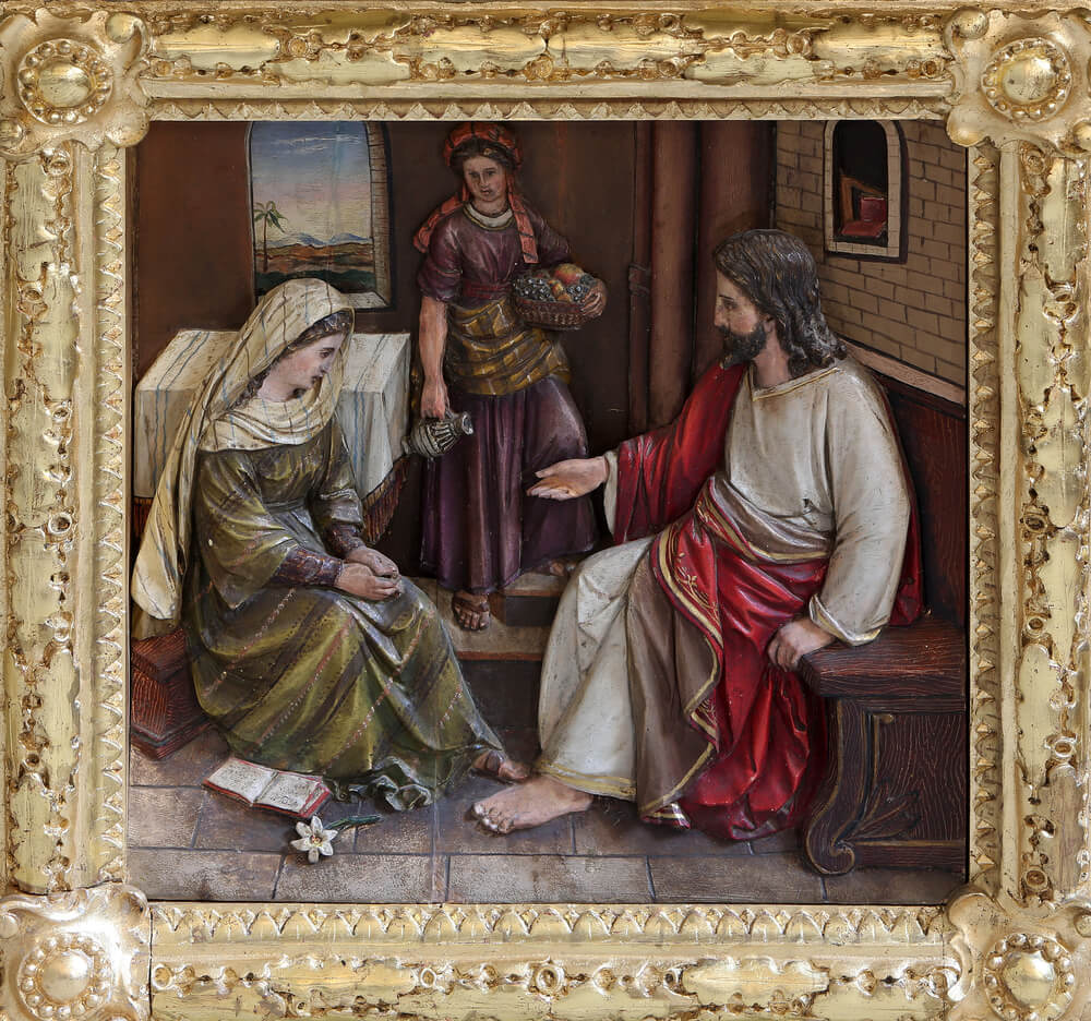 Martha and Mary with Jesus