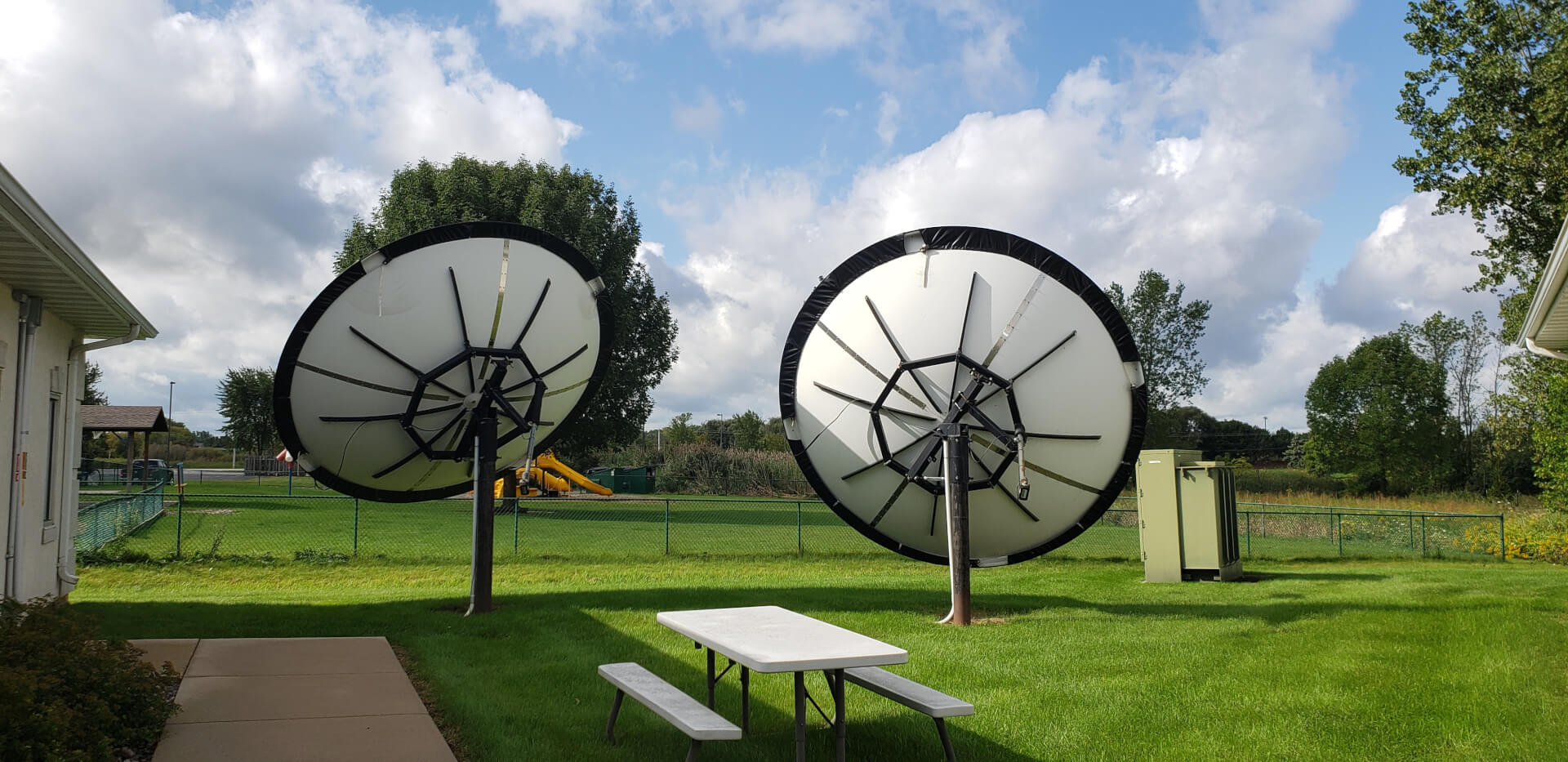 Relevant Radio satellite dishes in Green Bay