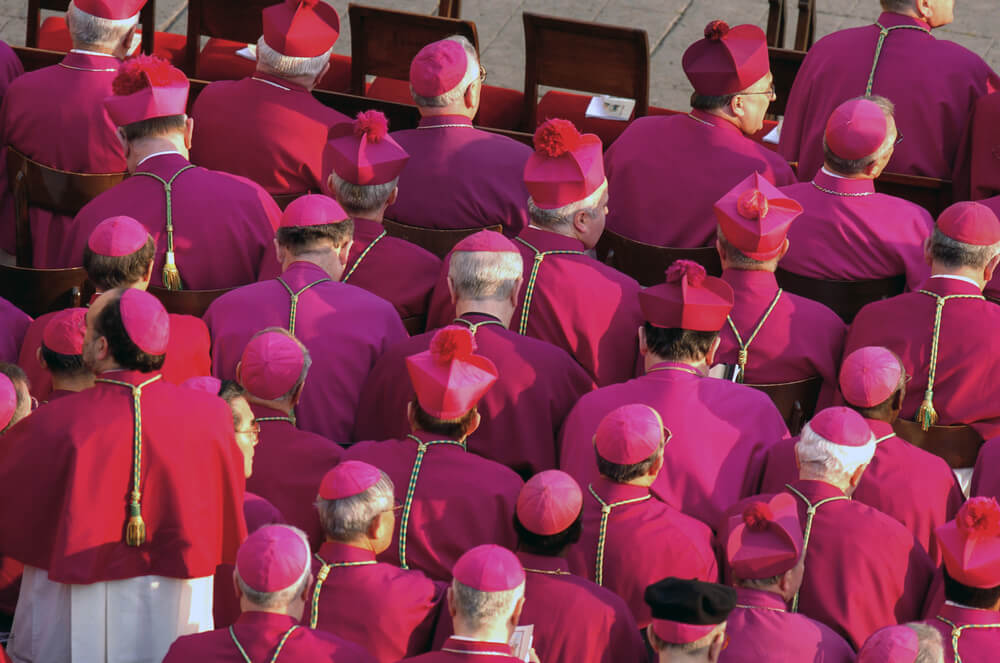 cardinals at funeral of Pope John Paul II