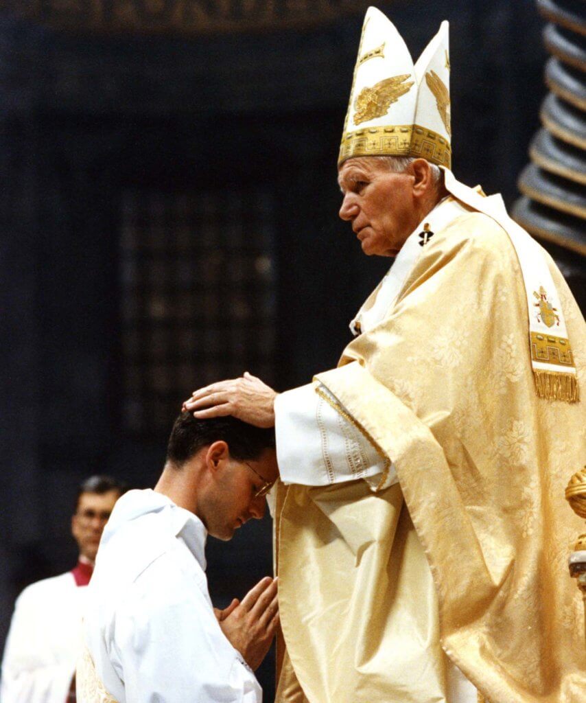 Fr. Rocky's priestly ordination by St. John Paul II
