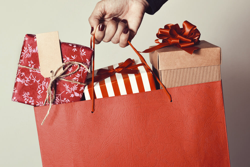 shopping bags and gifts