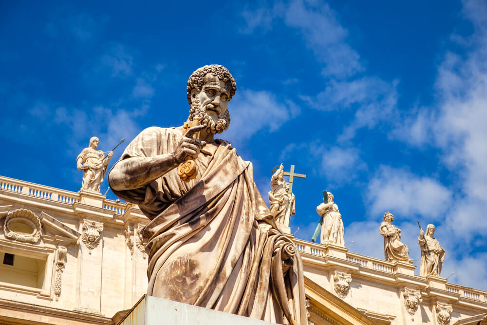 Saint Peter statue at Vatican City