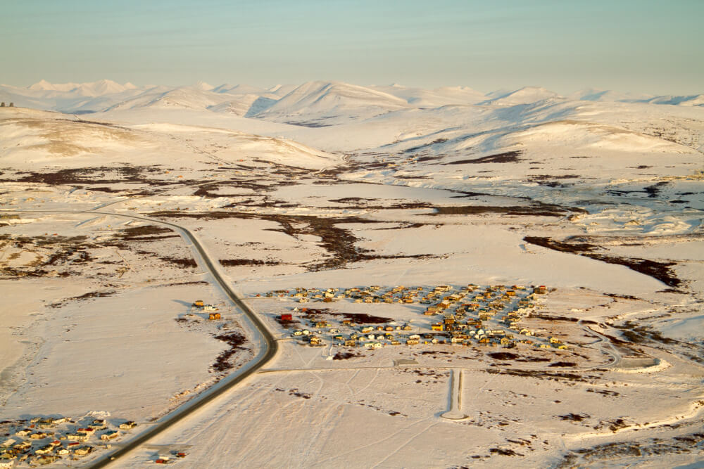 Residential area near Nome Alaska