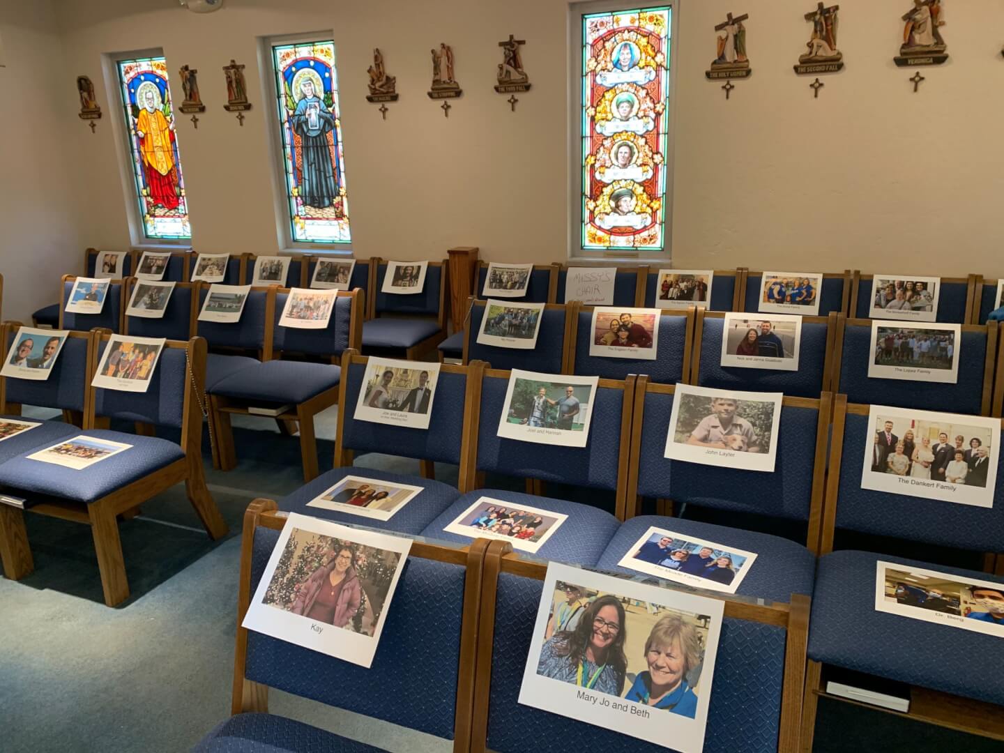 photos of our virtual parish at the Chapel of the Nativity