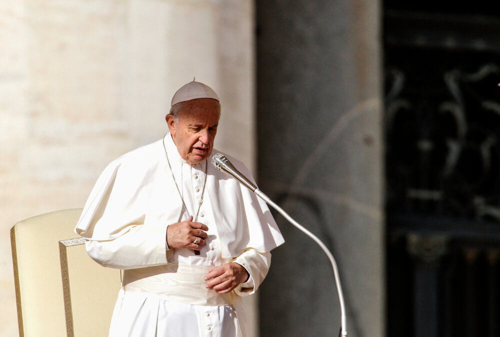Pope Francis speaks at weekly audience