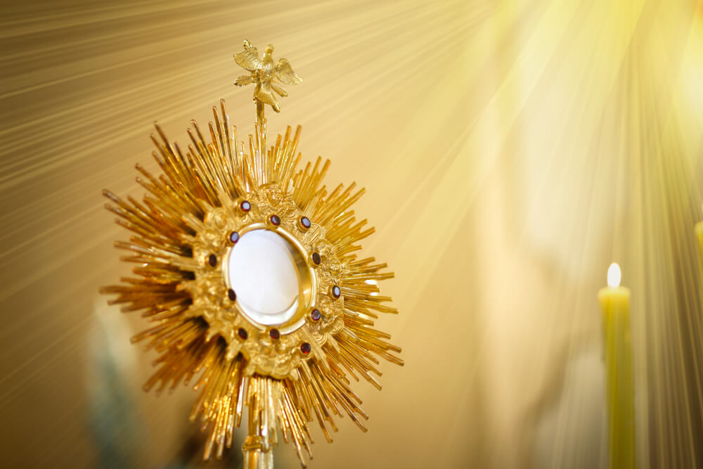 Holy Eucharist in the monstrance