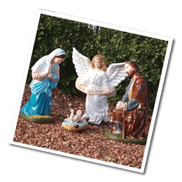 Nativity in front yard