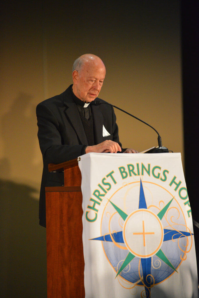 Fr. McBride at 2016 Christ Brings Hope Award Dinner