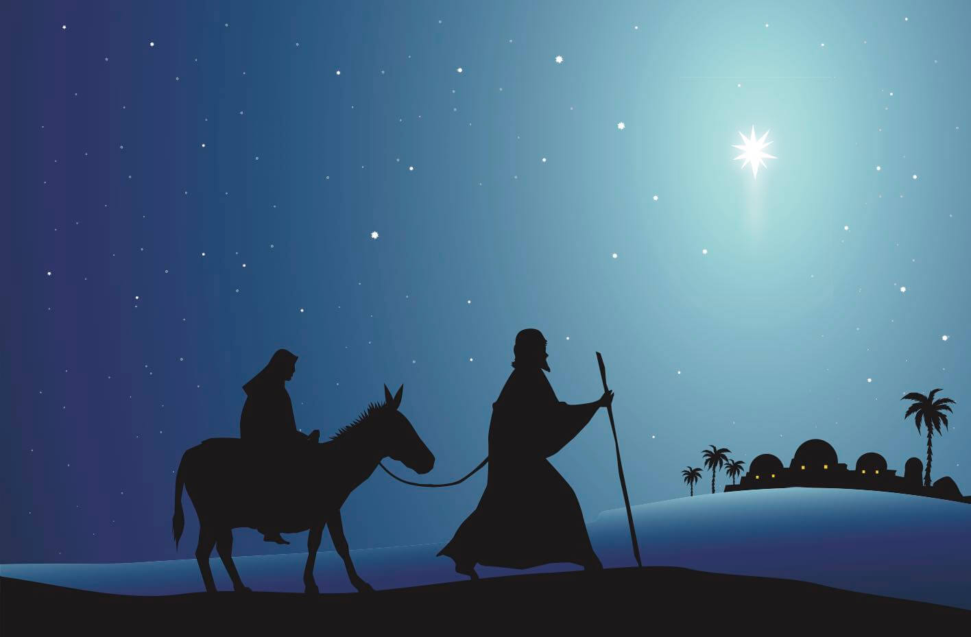 Joseph and Mary Journeying to Bethlehem