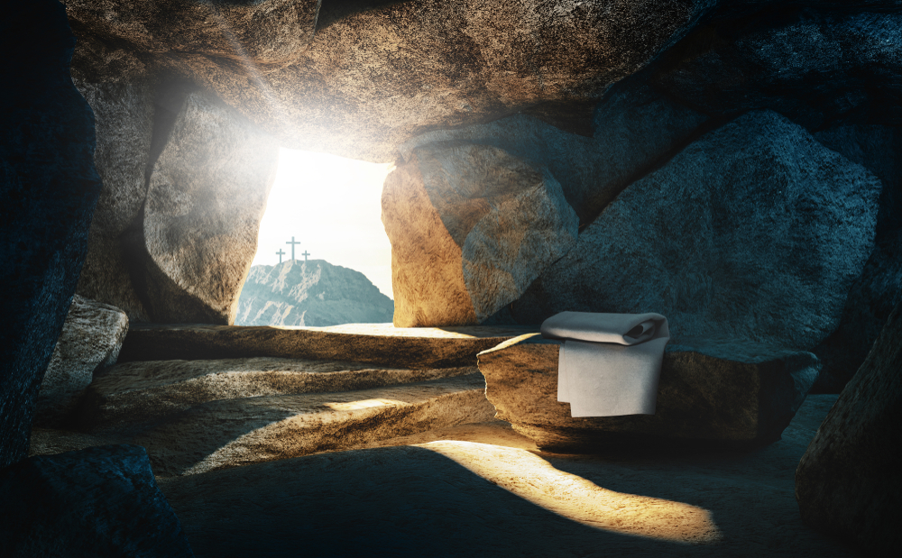 Easter Sunday, empty tomb