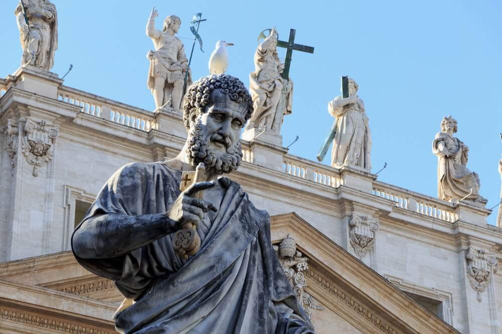 St. Peter statue at St. Peter's Basilica in Rome