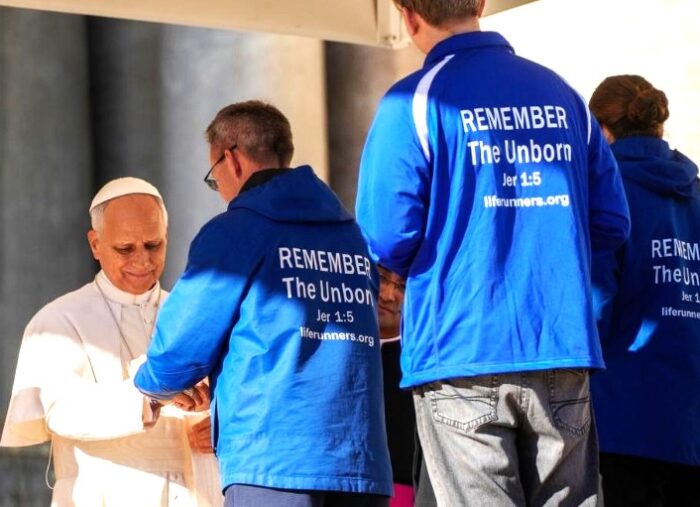 Dr. Pat Castle, Founder and President of Life Runners, Meets with Pope Leo XIV Dr. Pat Castle, Founder and President of Life Runners, Meets with Pope Leo XIV