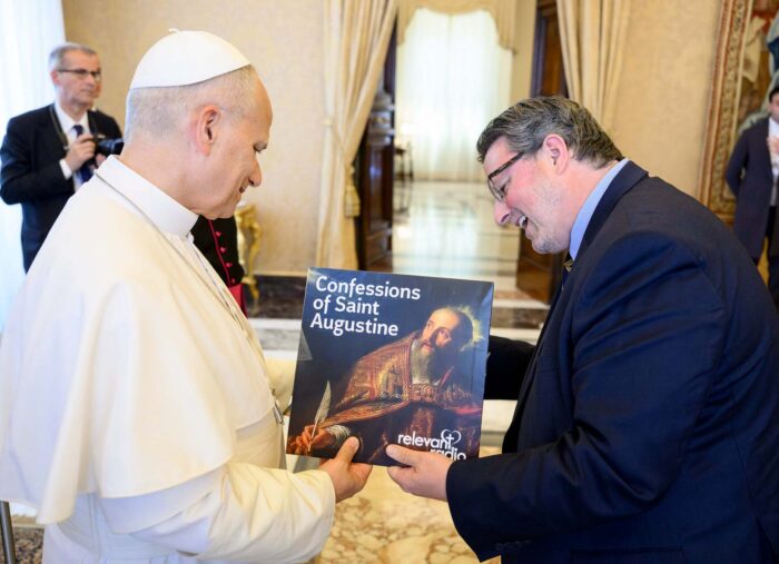 Relevant Radio Gives Pope Leo XIV First Edition Audiobooks Relevant Radio Gives Pope Leo XIV First Edition Audiobooks
