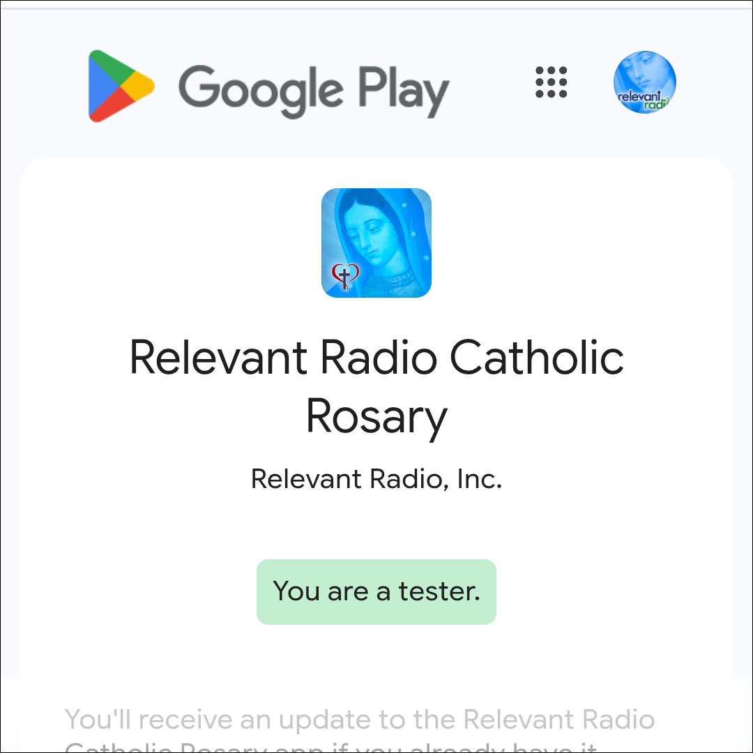 Google Play Store beta tester confirmation